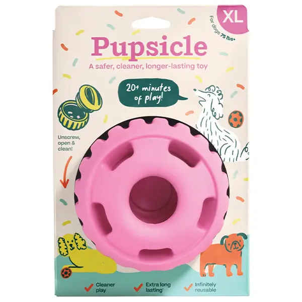 Party Pupsicle - Dog Licking Ball, Long-lasting Interactive Dog Toy, Pet Supplies Leaking Toy Dog, Silicone Bite-resistant Slow Feeder