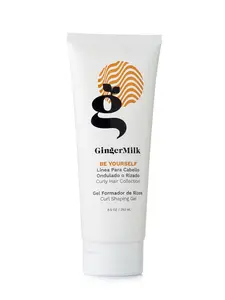 Curly Defining Gel For Wavy Hair 8.5 Oz 280 Ml With Aloe Vera Flaxseed Ginger Pomegranate Rosemary Essential Oils Enhancing Curl and Shine Haircare | Ginger Milk Natural Care