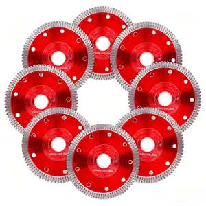 4.5" Diamond Blade for Angle Grinder & Tile Cutter, 10Pcs Super Thin Indestructible Disc for Smooth Cutting Stone & Concrete Tool Accessories