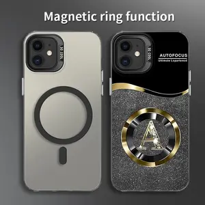 Suitable for [iPhone 11] New high-end glitter letter magnetic IMD mobile phone case new business simple soft silicone with magnetic function mobile phone case affordable anti-fall anti-fingerprint 995