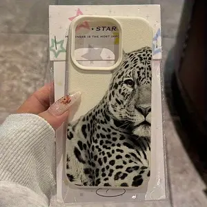 Cheetah Pattern Phone Case, Full Body Shockproof Tpu Cover, Anti-Slip Lightweight Soft Shell for iPhone 11-17 Pro Max