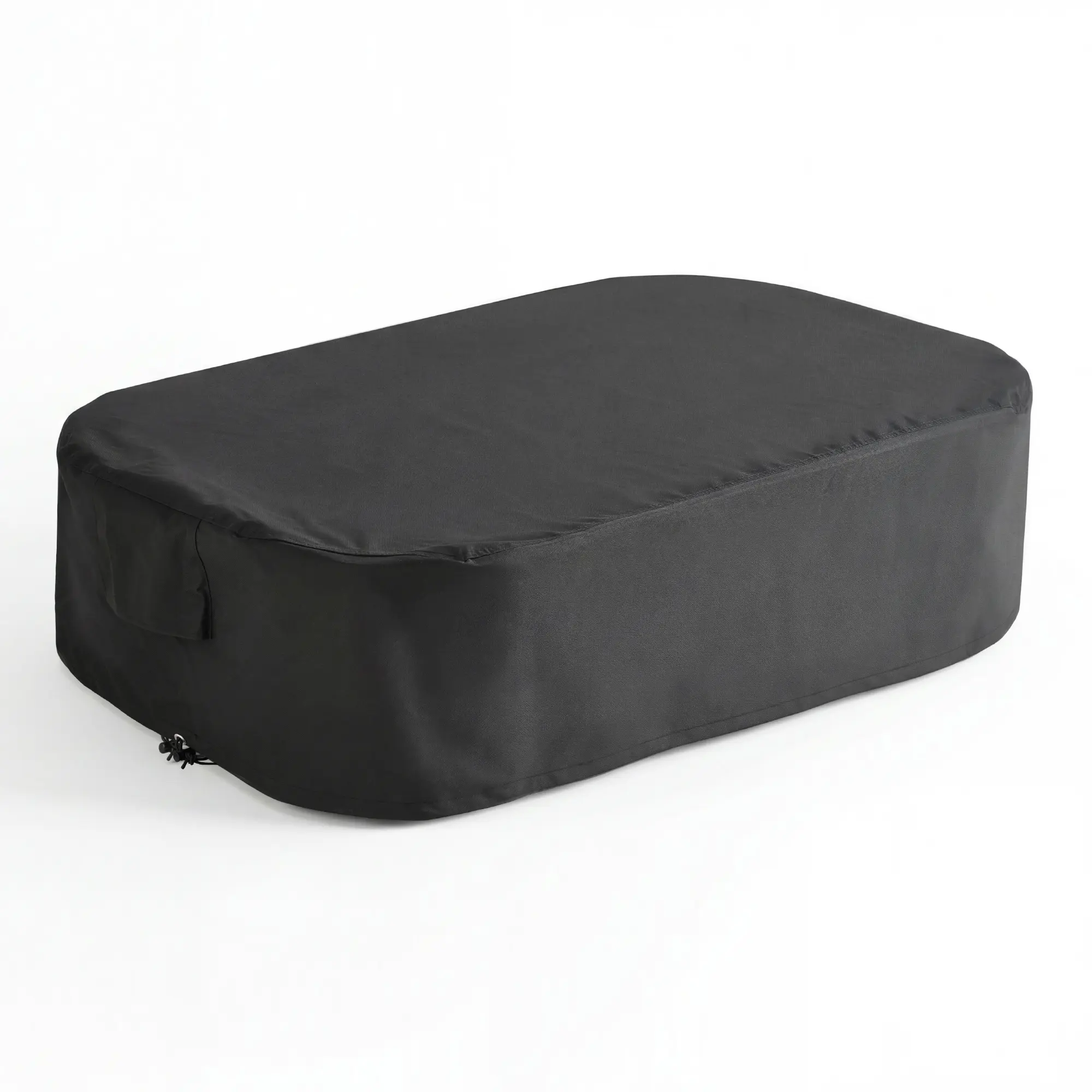 Midnight Jet Black Cushion Brown Frame