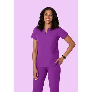 5 Pocket Notch Neck Top Cyber Grape 5 Pocket Notch Neck Top Cyber Grape