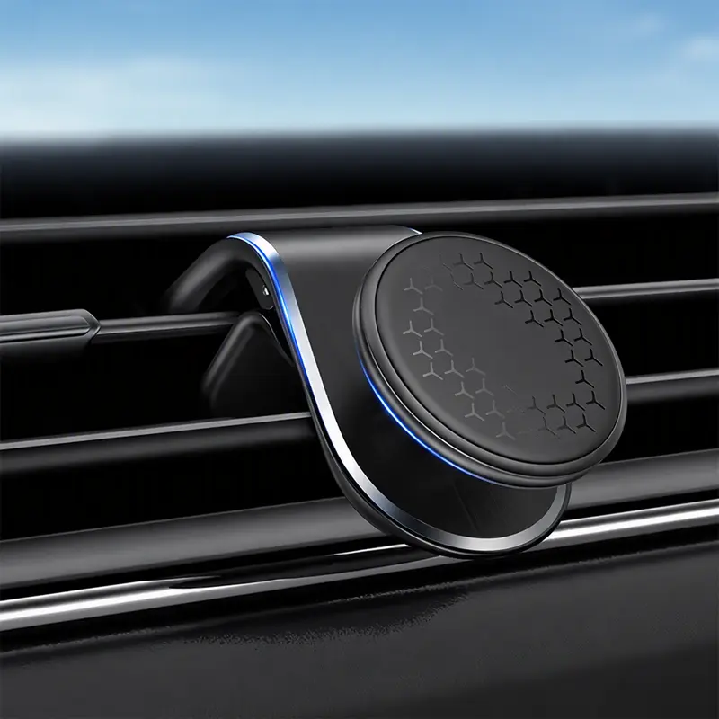 2PCS-Magnetic Phone Mount for Car Vent, Strong Magnet Cell Phone Holder Car Hands Free Cradle in Vehicle, 360° Rotation Magnetic Car Phone Holder Mount Fit for iPhone,All Smartphones-Black