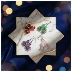 QueLindo - Gemstone Chip Dangle Earring
