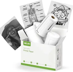 Genuine Self-Adhesive Thermal Printer Stickers, Compatible with PM230 Mini Sticker Printer, 54mmx3.5m, Only 3 Rolls Tape