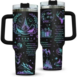 Velaris City of Starlight 40oz Tumbler, ACOTAR Stainless Tumbler, Bookish gift Tumbler, SJ Maas drinkware