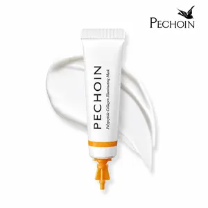 PECHOIN Polypeptide Collagen Illuminating Mask｜No-Rinse Collagen Cream-to-Clear Film Face Mask for Dewy Glow｜Firm-Looking Skin & Hydration