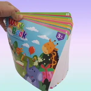 English education learning book, durable thick laminated cardstock, can be repeatedly wiped and used, includes learning content such as letters, numbers, and colors and shapes, suitable for early English writing practice interaction