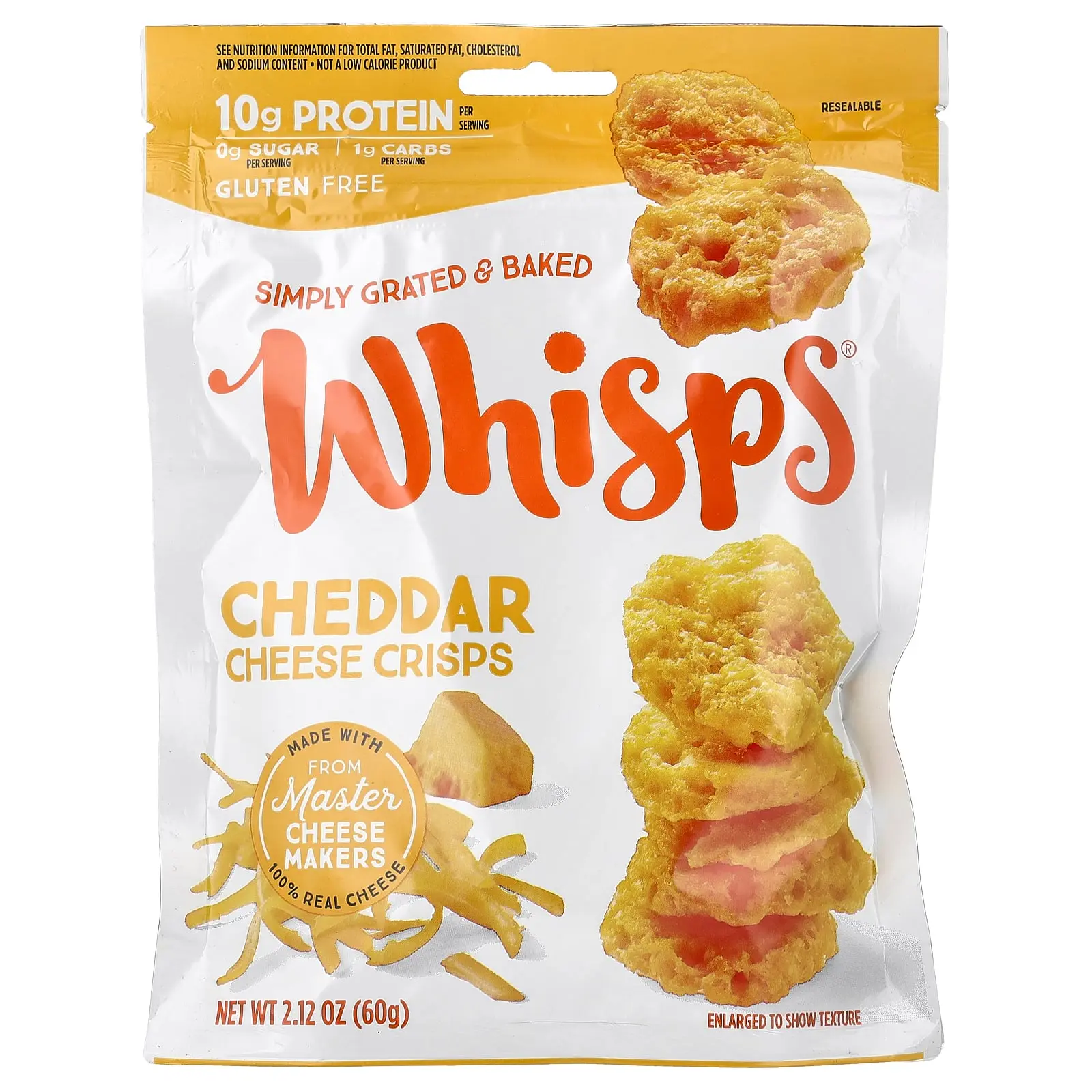 Whisps Cheese Crisps, Cheddar , 2.12 oz (60 g) Whisps Cheese Crisps, Cheddar , 2.12 oz (60 g)