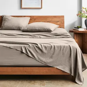 Bare Home Washed Microfiber Sheet Set - Double Brushed - Deep Pockets