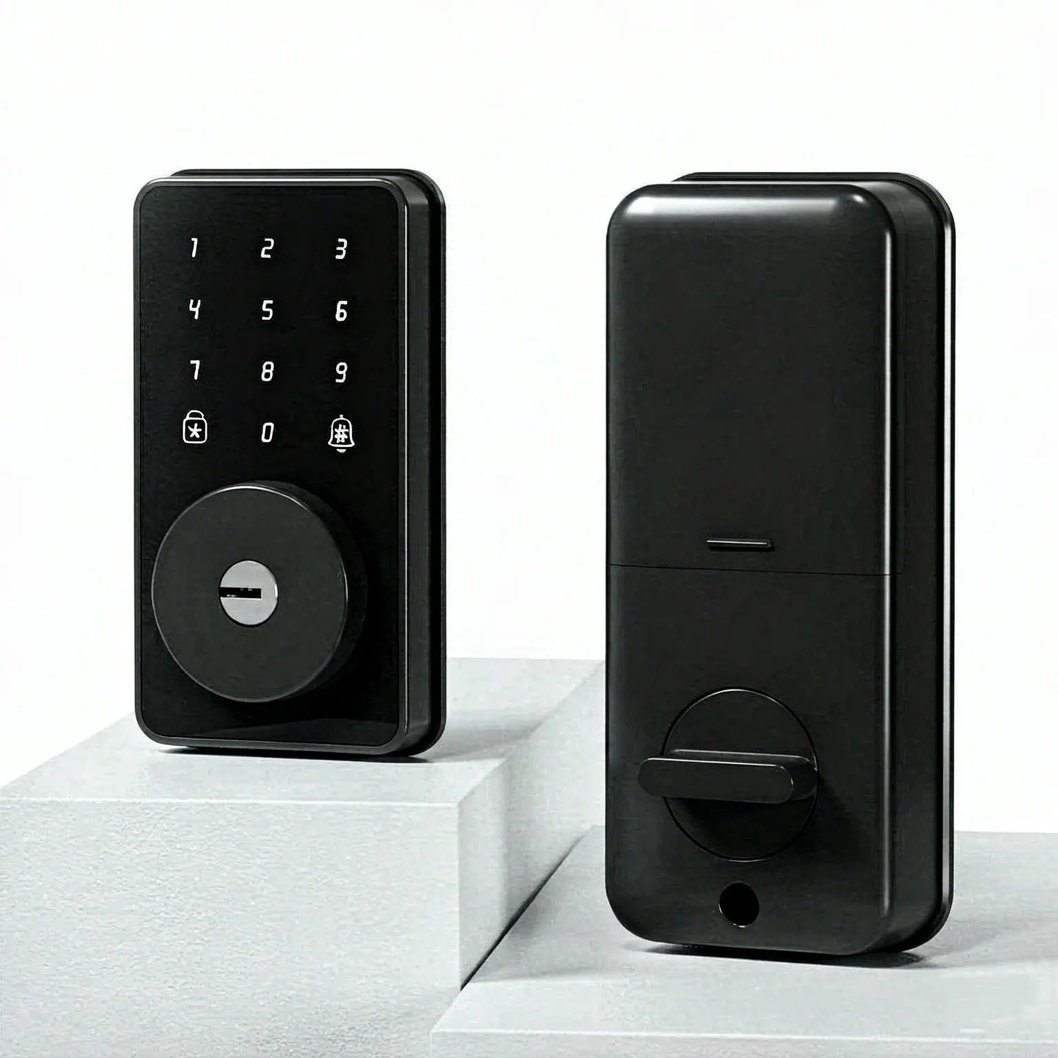 Smart Deadbolt Lock, Biquole Electronic Keypad Lock for Front Door, Auto‑Lock, One‑Time Passcode, IP53 Waterproof, Easy Installation, Includes 2 Physical Keys,Ideal for Home & Apartment