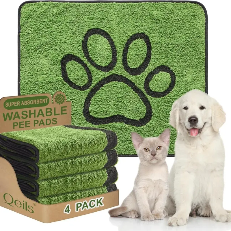 Reusable and washable pet urine pad, super absorbent, leak-proof and anti-slip dog training mat, machine washable and tear-resistant puppy pad suitable for dog cages, sofas, cars and floors, suitable for dogs and cats, Training Pee Pads