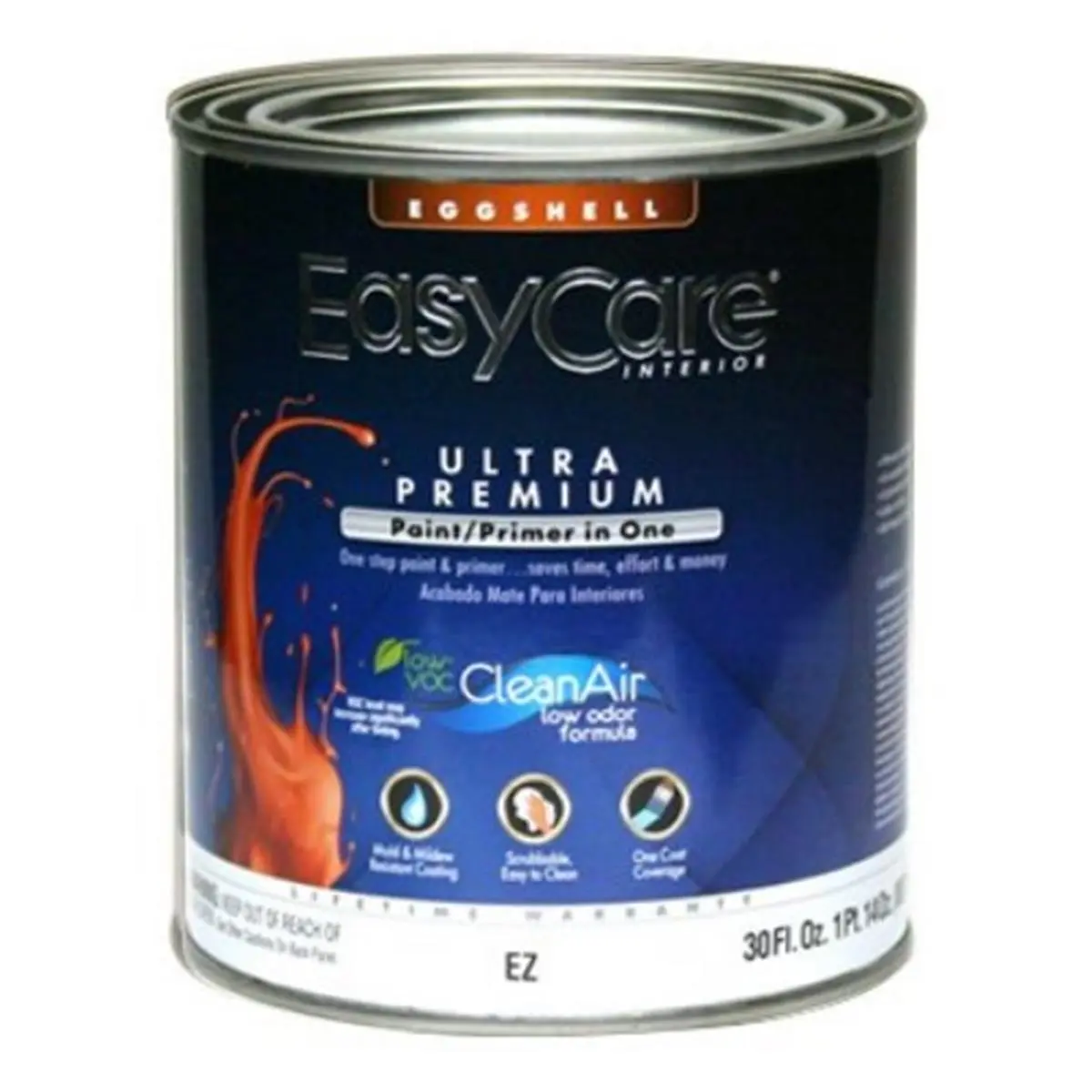 212 MAIN Interior Latex Enamel Paint, Low-Odor Deep Base, Eggshell Finish, VOC <5g/L, True Value EZD-QT Ec Qt Pack of 4, for Automotive & Motorcycle Paint Care