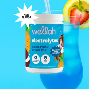 Wellah Electrolytes For Women | Hydration Drink Mix | Natural Flavored & Sweetened | 7 Vitamins & Minerals | Hydration for Woman | Micro Nutrients | Cellular Hydration | Skin Hydration |  electrolytes |  vitamins for women      50 Servings