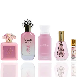 Pink Marshmallow + Shams Al Emarat Pink Blush + Shams Al Emarat Pink Blush roll-on + Shams Al Emarat Pink Blush 50ml + Sabaya -- 5 piece bundle