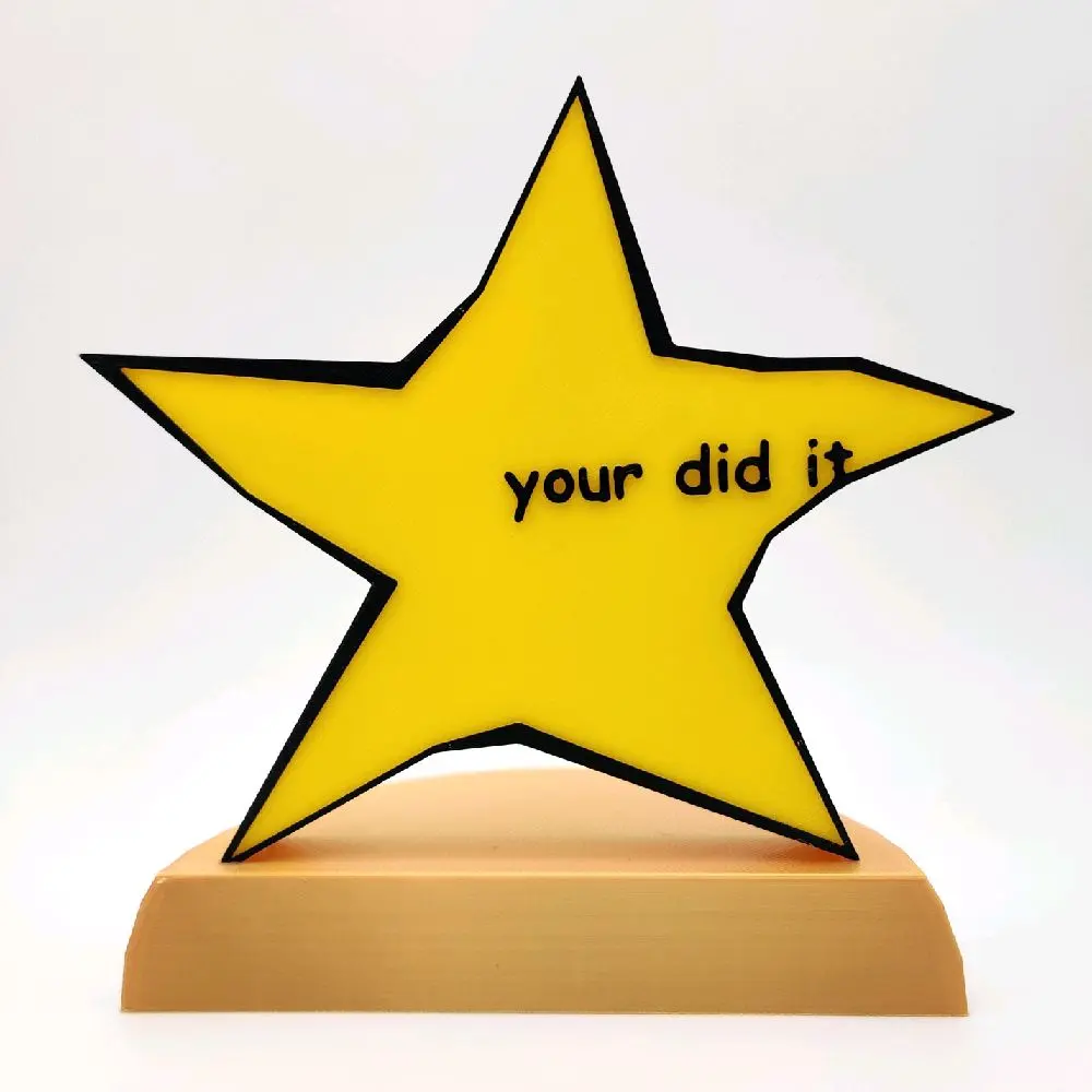 your did it - Meme Trophy – Funny Award for Celebrating Success & Milestones!