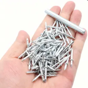 101pcs/202pcs/505pcs Traceless Hidden Skirting Board Nails, Seamless Double-Headed Wall Nails for Wood, Baseboard, Furniture, Easy DIY Hardware