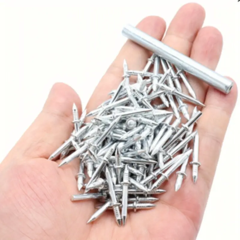 101pcs/202pcs/505pcs Traceless Hidden Skirting Board Nails, Seamless Double-Headed Wall Nails for Wood, Baseboard, Furniture, Easy DIY Hardware