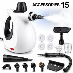 2026 Handheld Spray Bottle Steam Cleaner with 15-piece Accessories, High-power Multifunctional High-pressure Steam Washing Machine, suitable for kitchens, bathrooms, windows, floors, furniture and various household appliances