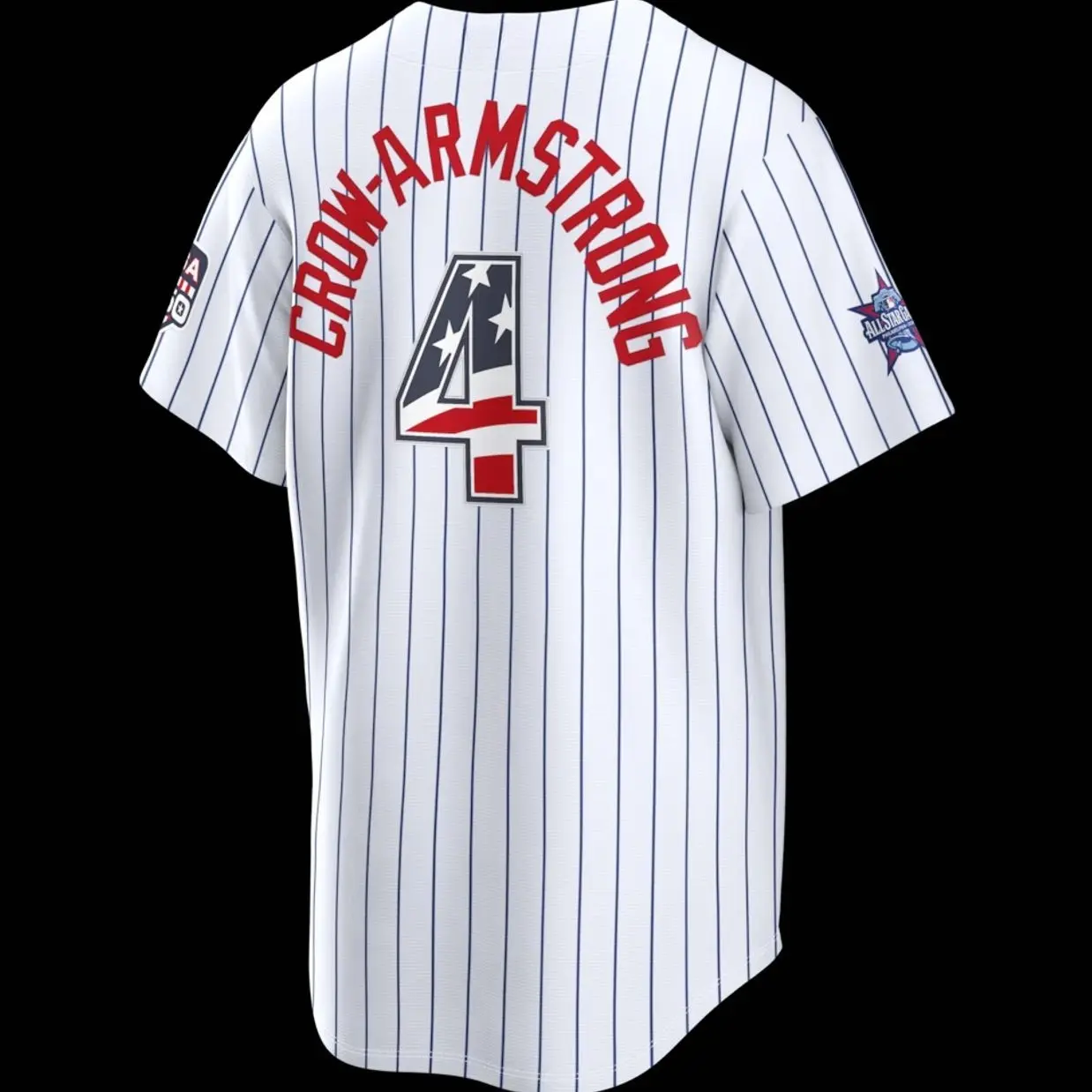 Unisex Baseball USA 250 Stadium Jersey Crow-Armstrong 4 2026 All-Star Edition Stars & Stripes Cream Stadium Jersey