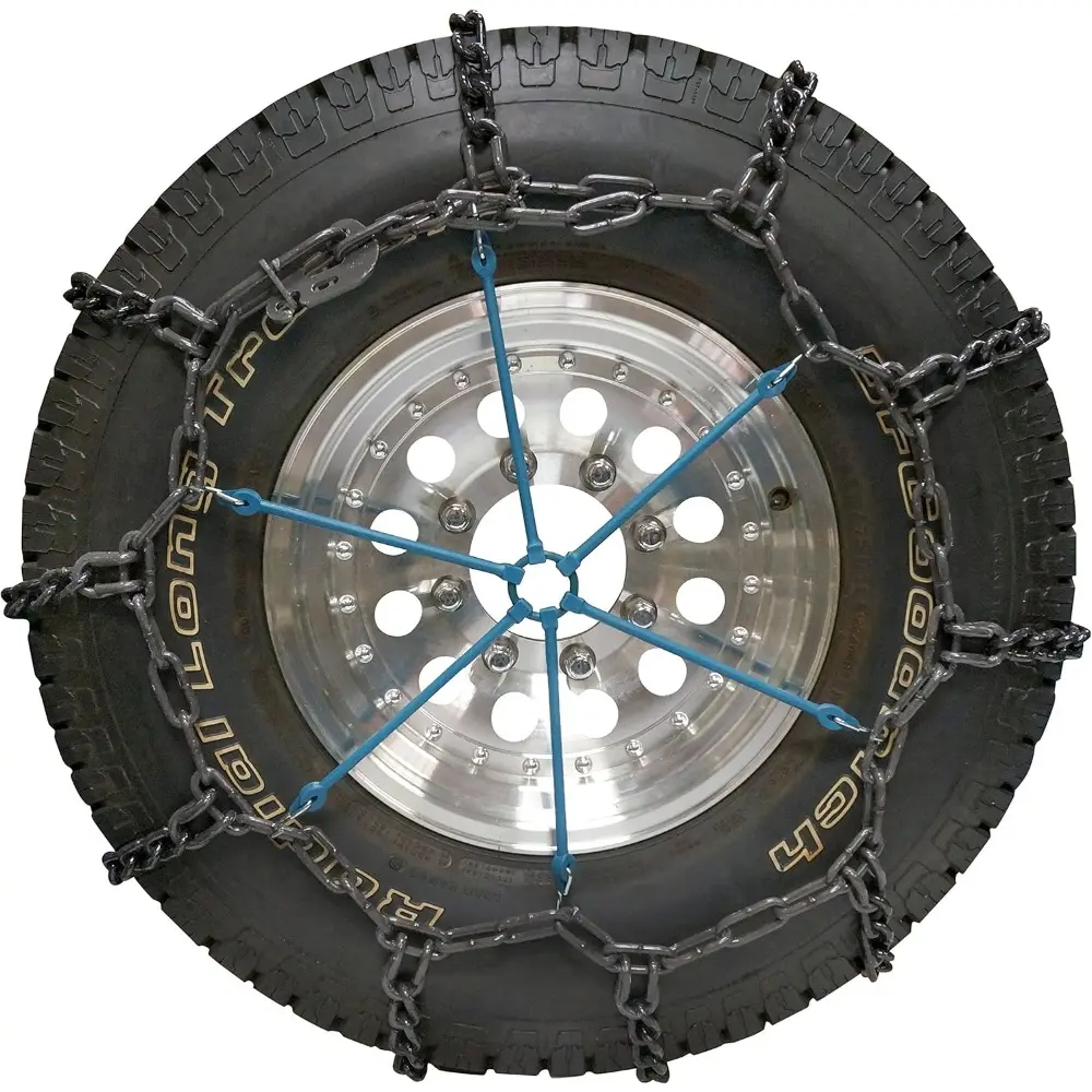 Multi-Arm Chain Tensioner 2-Piece Set, Blue, Easy-to-Use for Light Trucks/SUVs, Ideal for Ice Roads, Aids Tire Chain Installation, No Retightening Needed, Two Piece Set, Chain Tightener