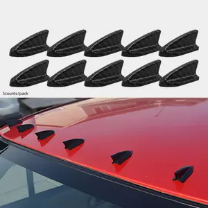Shark Fin Car Roof Decoration, Auto Modification Accessories, Automotive Decor Accessories, Sharp Head Adhesive Rear Wing, Body Decorations, External Car Parts