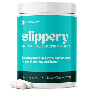 VoomVaya Slippery – Herbal Feminine Support for Women 40+ with Slippery Elm – 60 Capsules