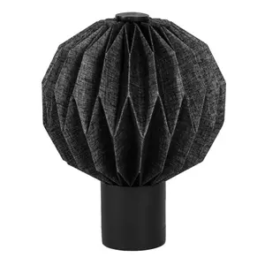 Quincy 11" Modern Minimalist Paper Pleated Orb Accent LED Table Lamp