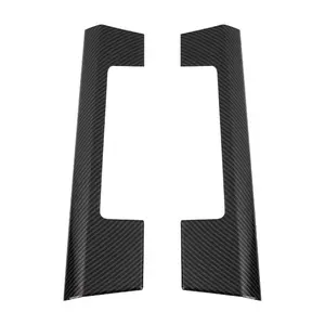 For 2010-2012 Dodge Ram Gear Shift Both Side Panel Trim Cover Car Interior Accessories adhesive sticker decoration black carbon fiber