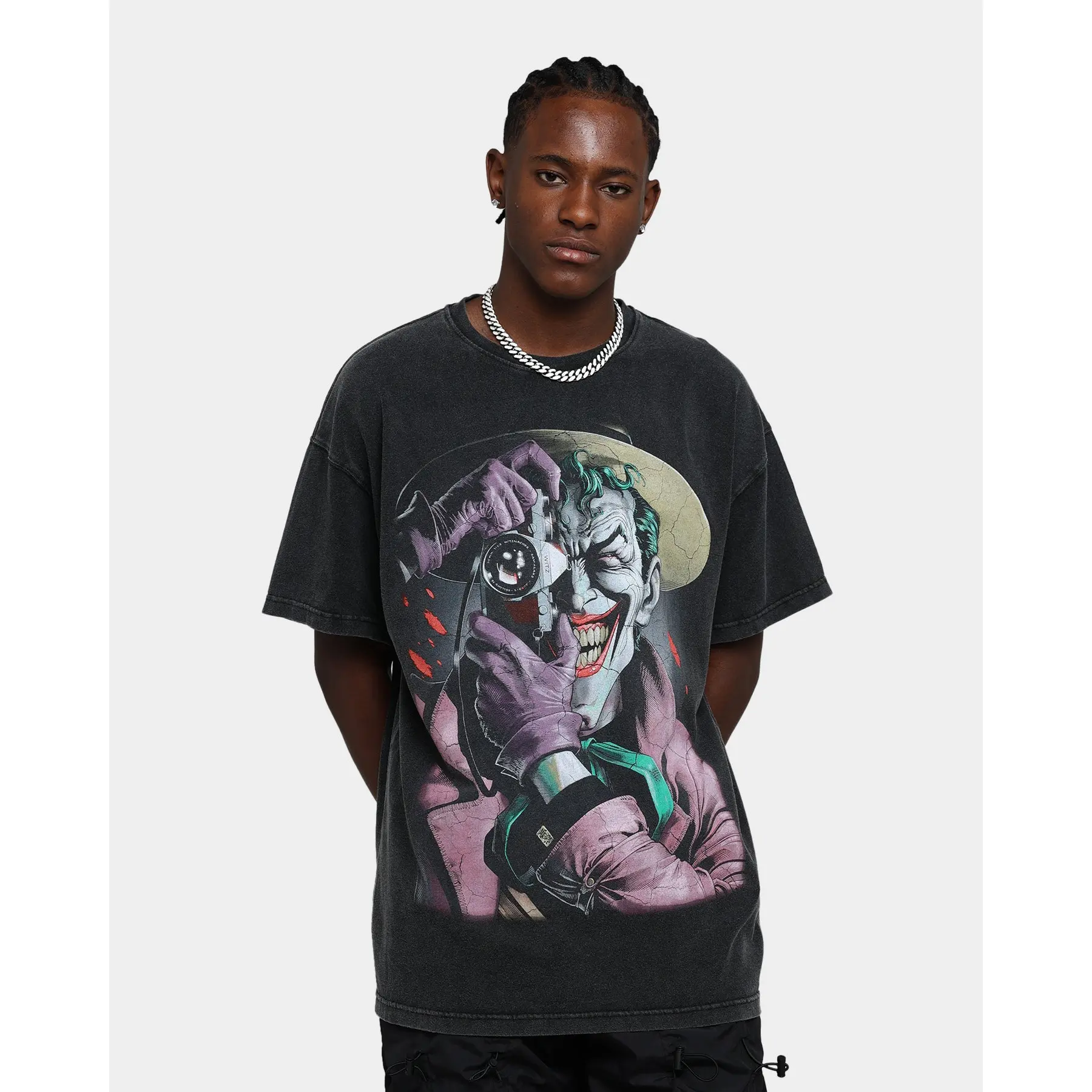 73Studio X DC Batman The Killing Joke  Vintage T-Shirt Black Wash