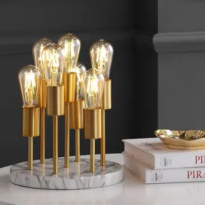 JONATHAN Y Pleiades Modern Metal/Resin LED Accent Lamp , for bedroom, living room, foyer, hallways, dining room, dorms