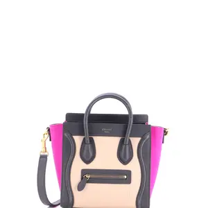 Pre-owned Celine material Messenger Bags Tricolor Luggage Bag Leather Nano by Rebag