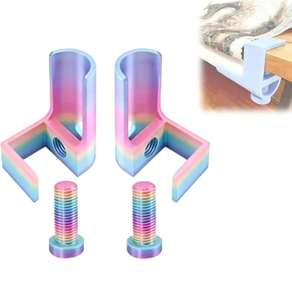 1/2 Set Diamond Painting Canvas Stand, Adjustable Diamond Painting Canvas Roll Holder Table Clamp, Table Mount Canvas Tensioner with Balanced Supports, for Diamand Painting Art Accessories, Diamond Art Tools, Craft