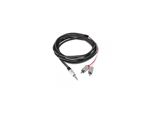 SIIG CB-AU0F12-S1 6.56 ft. Woven Fab RCA Stereo Cable Male to Male