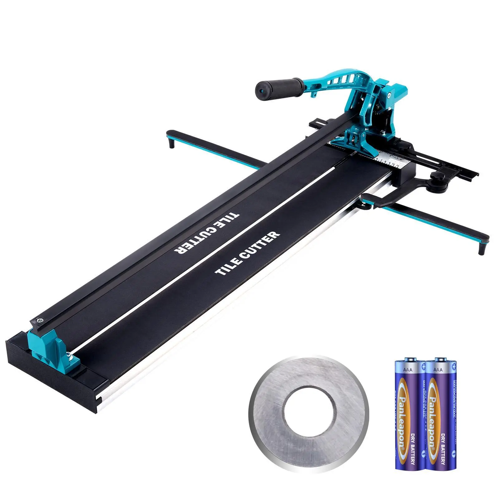 【Summerfinds】VEVOR Manual Tile Cutter, 32 inch, Porcelain Ceramic Tile Cutter with Tungsten Carbide Cutting Wheel, Infrared Positioning, Anti-Skid Feet, Durable Rails for professional installers or beginners