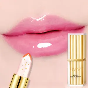 Color-Changing Glossy Lip Balm Transparent Jelly Temperature-Sensitive Moisturizing Hydrating Reduces Wrinkles, Long-Lasting Shine, Single Stick Pack