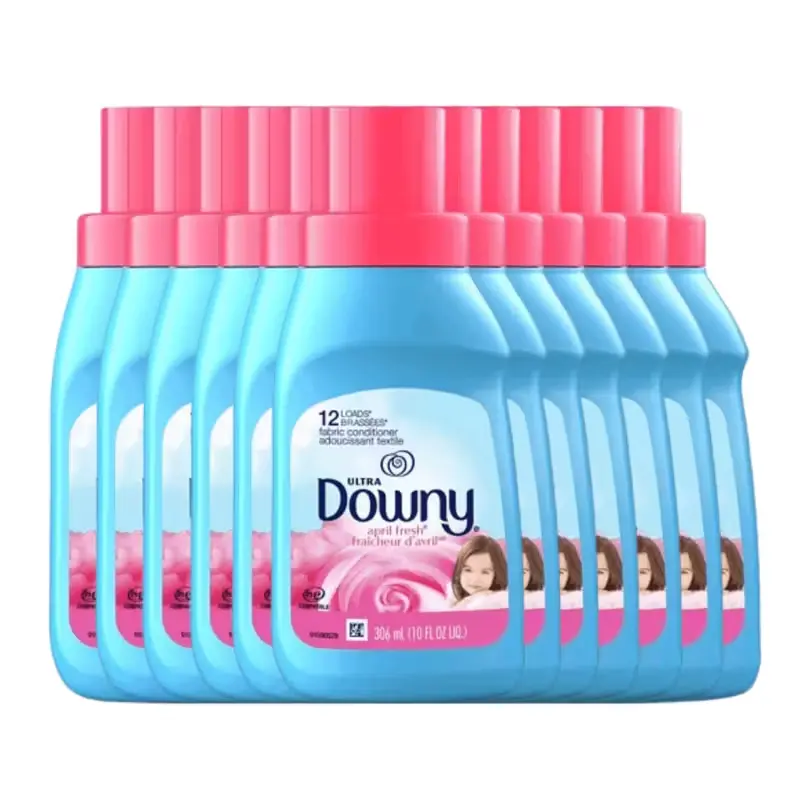 Downy April Fresh Scented Laundry Fabric Softener, 10 oz Bottle Pack (12-Count) - Long-Lasting Scent, Guaranteed Softness, Household Essential, Enhancing Your Laundry Experience (Excludes Toilet Bowl Cleaners)