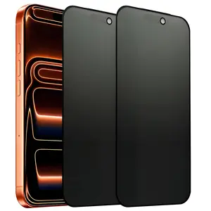 2 Pcs Matte Privacy Tempered Glass Screen Protectors Compatible with iPhone 17 Pro Max, 16, 15, 14, 13, 12, 11, X, XR, XS Max,  9H Hardness, Touch-Sensitive, Scratch-Resistant, Easy Installation, No-Residue Glossy Finish Accessories Protection