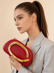 Shoulder Bag for Women Crossbody Bag Purse Evening Clutch, Elegant Chain Strap, with Elegant Chain Design Stylish Handbag Perfect for Proms Banquets Weddings Cocktail Parties Date Nights Formal Events and Special Occasions