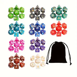 A set of 70 sided polyhedral dice -10 shiny colors and 2 color tones suitable for holiday gatherings A set of 70 sided polyhedral dice -10 shiny colors and 2 color tones suitable for holiday gatherings