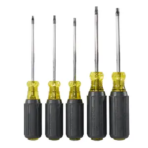 Klein Tools 19555 Screwdriver Set, TORX® Cushion Grip, 5-Piece