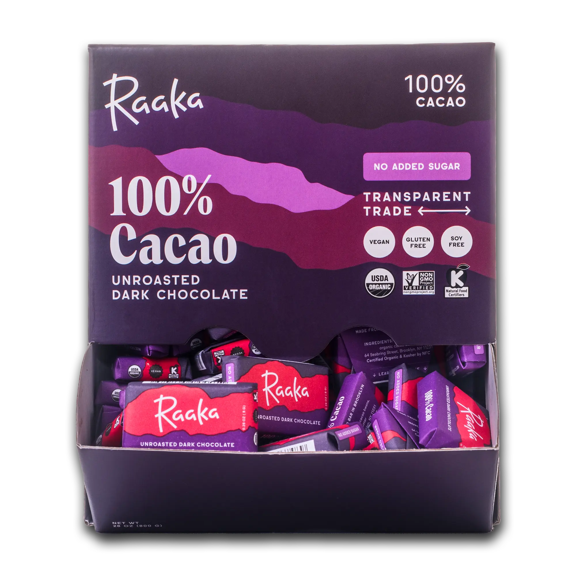 100% Cacao Minis Box of 100