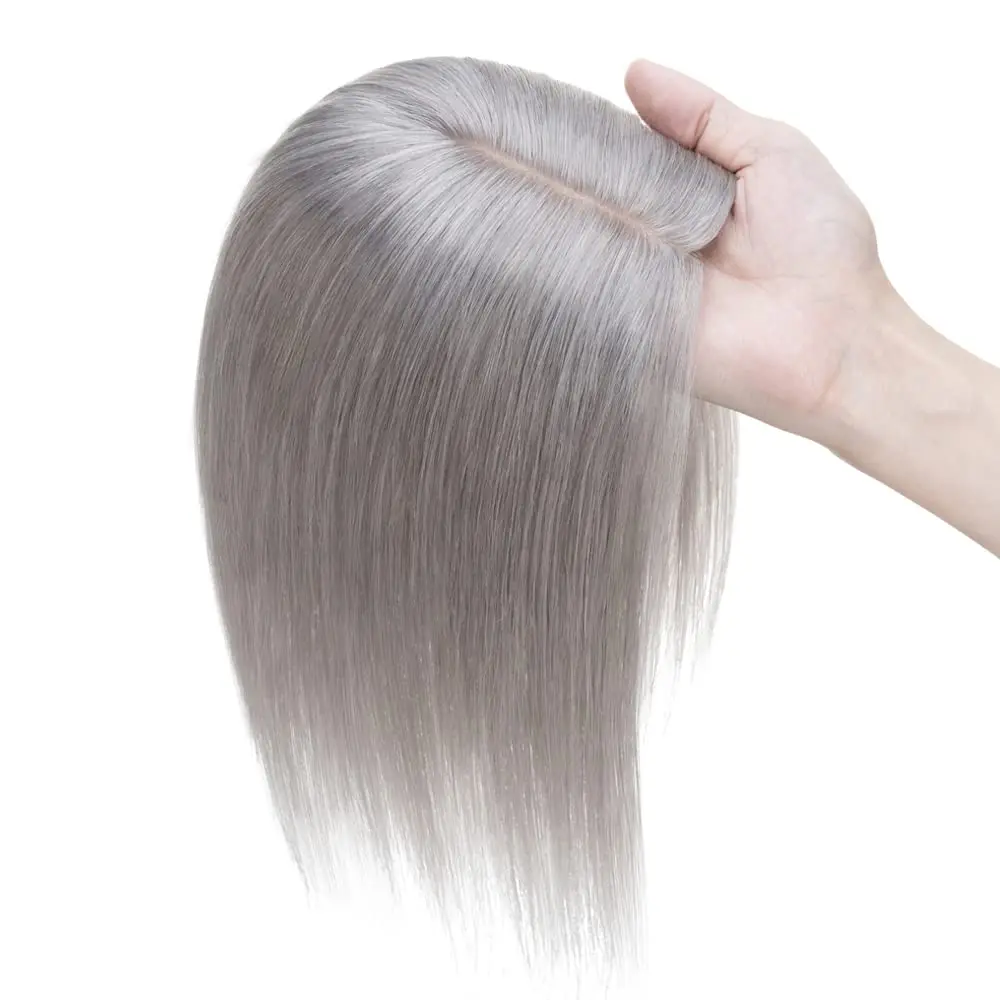 Blonde Human Hair Topper - Free Gift-Style Recommendation Service for Uncertain Buyers, Contact Customer Service for Color & Size Selection Support via Direct Reach or Homepage After-Sales