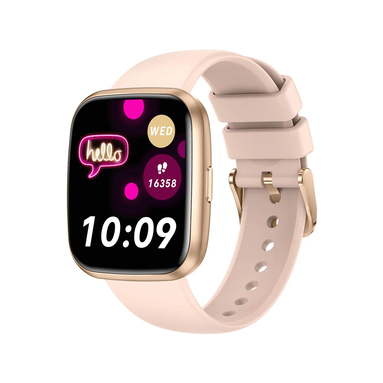 SOUYIE Unisex Wearable Smart Watch - 1.75" AMOLED Touch Screen, Bluetooth Call, 100+ Sports Modes, Heart Rate/SpO2/Sleep Monitor, IP68 Waterproof, Step Tracker, AI Tracking, Connected, Compatible with Android & iPhone, Step Tracker Watch