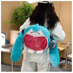 Anime H@tsuneMiku Cosplay Plush Backpack Ita Bag Women Bag Shool Student Men Velvet Shoulder