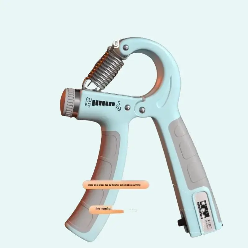 Digital Rep Counter Adjustable Finger Grip Arm Trainer - 5-Level Adjustment, Builds Forearm & Hand Muscle, Maximizes Grip Strength, Supports Rehabilitation, Versatile Gym-Office Strength Training Equipment for Men