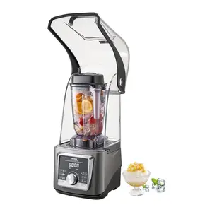 VEVOR Professional Blender Machine, 1400W Powerful Motor, 85 oz Multi-Functional Food Processor with Noise Cover, for Smoothies, Milkshakes, Kitchen Use