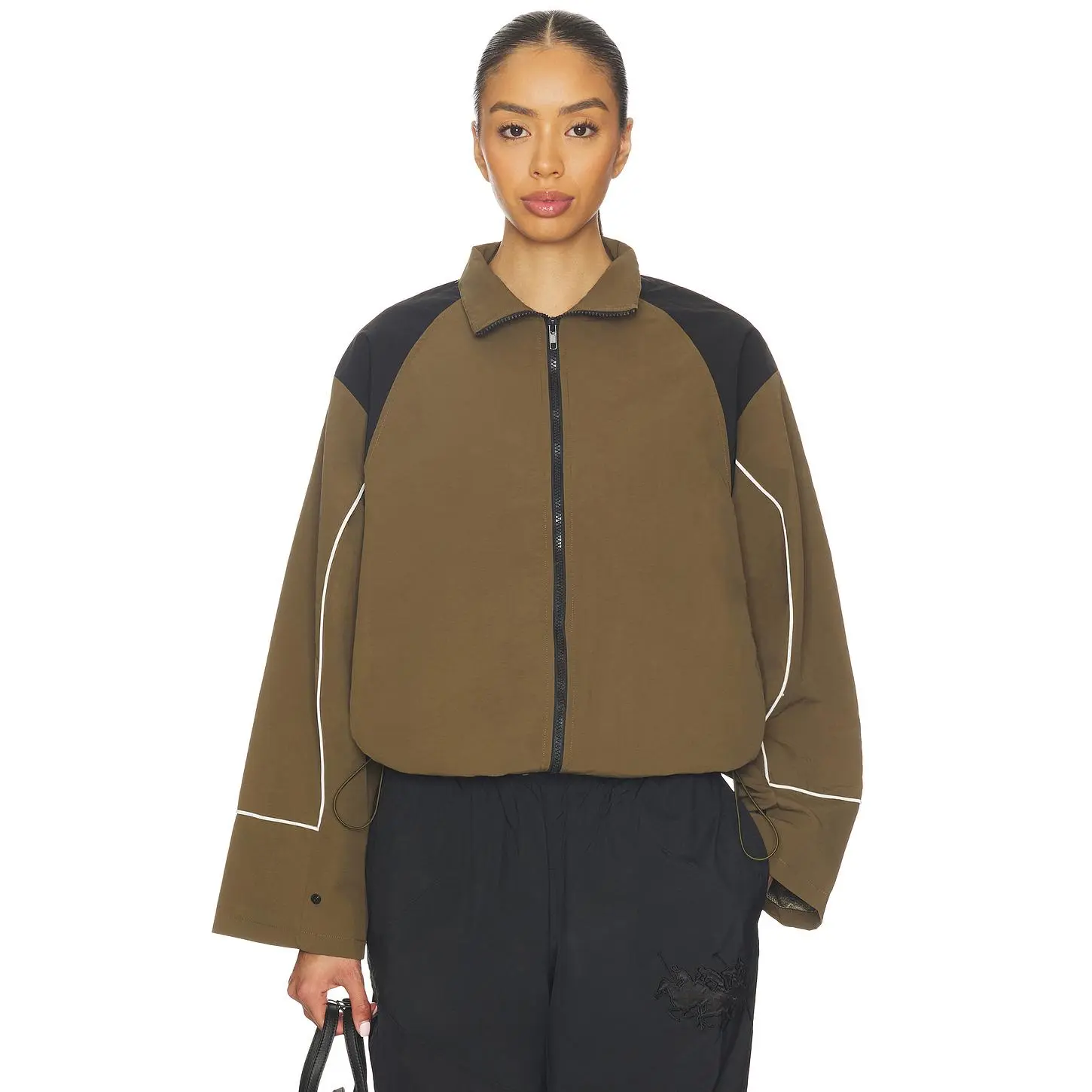 LIONESS Shoreline Windbreaker in Safari