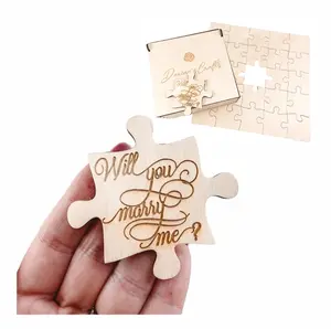 Surprise Marriage Proposal Set, Central Piece Engraved with "Will You Marry Me?" message